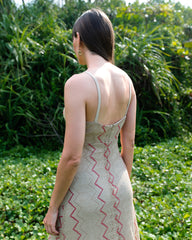 NORA-BACK CRISS CROSS MAXI DRESS