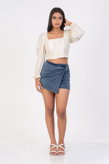 FIFI-Puff-Sleeve Top