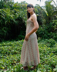 NORA-BACK CRISS CROSS MAXI DRESS