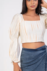 FIFI-Puff-Sleeve Top