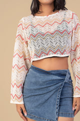 HAZEL-Wave Crop Top