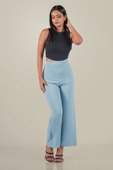 UGA-High Waist Wide Leg  Pants