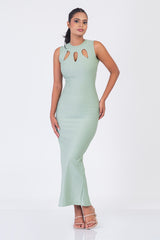 FIA-Teardrop Cut-Out Dress