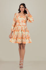 LILA-LONG SLEEVE MINI DRESS