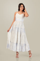 SARAH-FlLORAL TIERED DRESS