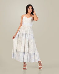 SARAH-FlLORAL TIERED DRESS