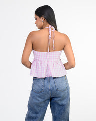 YELINA-TIE UP CROP TOP