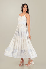 SARAH-FlLORAL TIERED DRESS