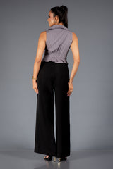 IVANNA-Stripe Wrap Top