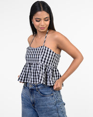 YELINA-TIE UP CROP TOP