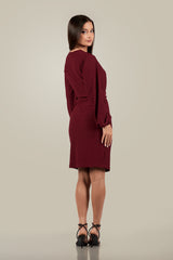 Willow- Front Tie-Waist Midi Dress
