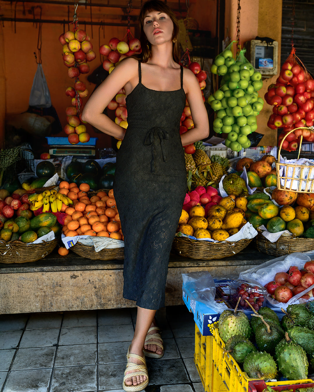 ELLA-SIDE CUT-OUT MAXI DRESS