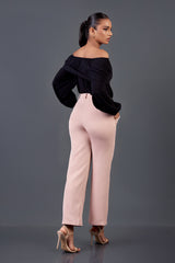 TELLY - HIGH WAISTED PIN TUCK PANT