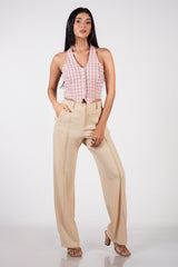 MIRELLE-Charm Front Button Top
