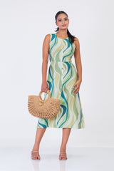 VILLOW-Wave Midi Dress