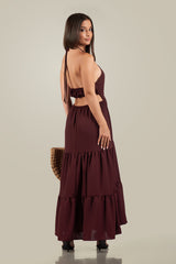 Tessa-Neck-Cross Maxi Dress