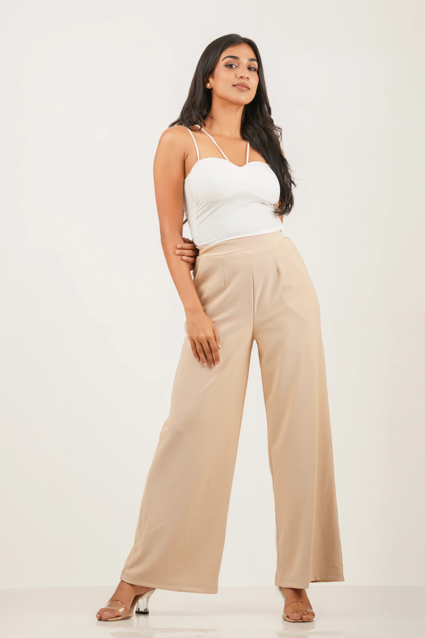 Orelia High Waist Wide Leg Pant