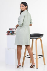AUTUMN-FRONT TIE UP DRESS
