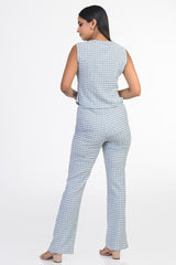 MARIGOLD-CHECK TWO PIECE CO-ORD SET