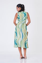 VILLOW-Wave Midi Dress