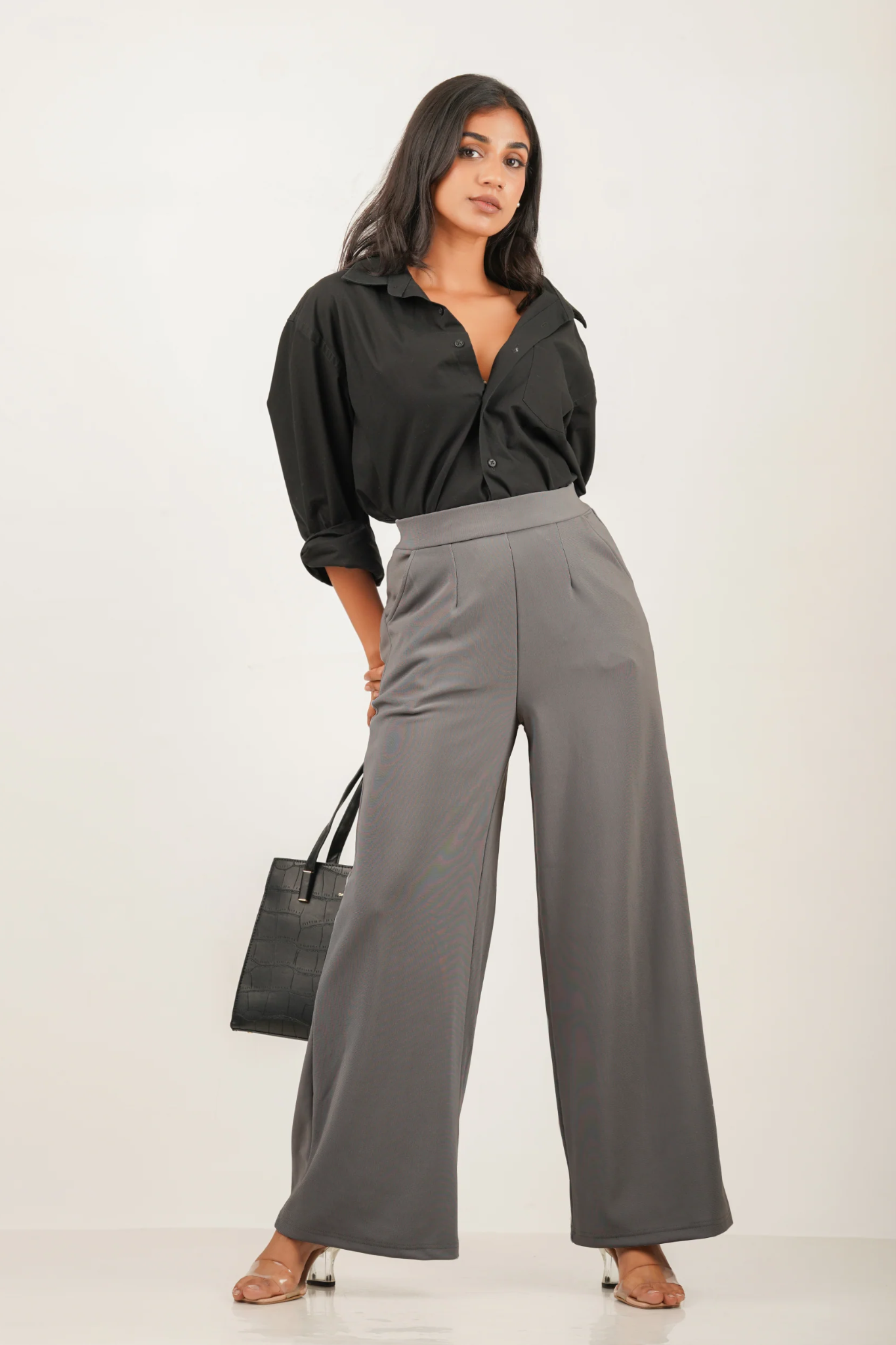 Orelia High Waist Wide Leg Pant