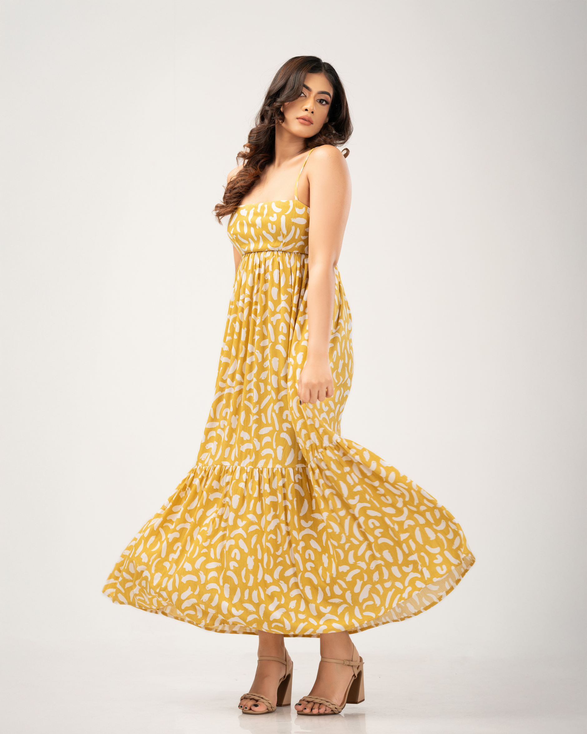 chinese dress ladies Jacquard Crop Top & Flared Skirt Set – 1.O.A.K main image 0