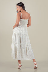 OPELLA -Tiered Floral  Maxi Dress