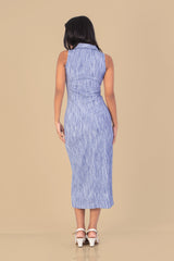 MELI-Blush Zip Midi Dress