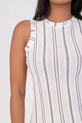 CLEO-STRIPE BODYCON DRESS