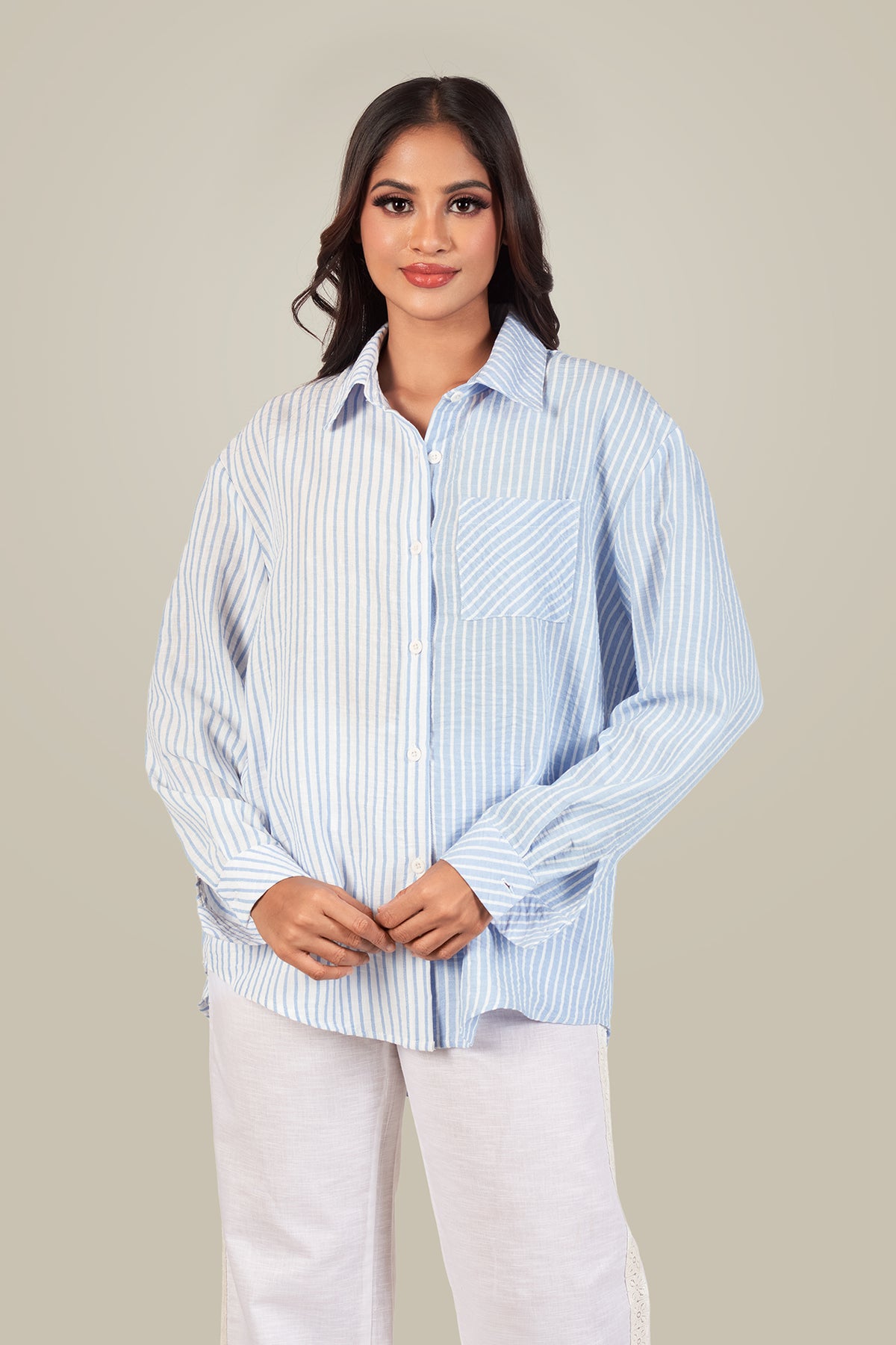 MIANMA-Half & Hue Oversized Shirt