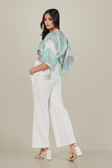 Marisol-BACK POCKET WIDE LEG PANT