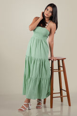 AZALEA-Grace Smocked Maxi Dress