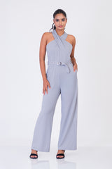 AYAH-Wrap Belted Jumpsuit