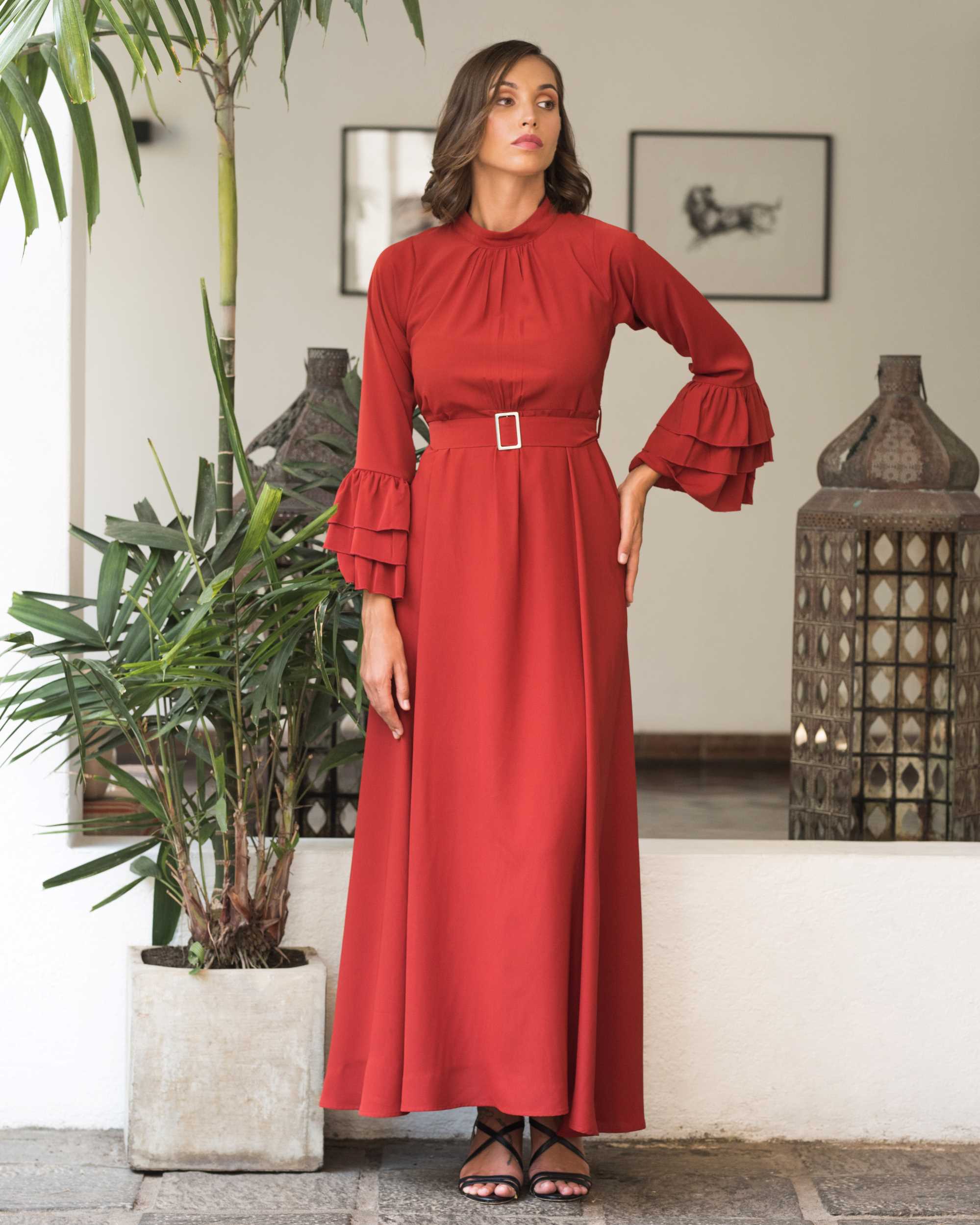 Haya Detailed Modest Dress – Slay Global