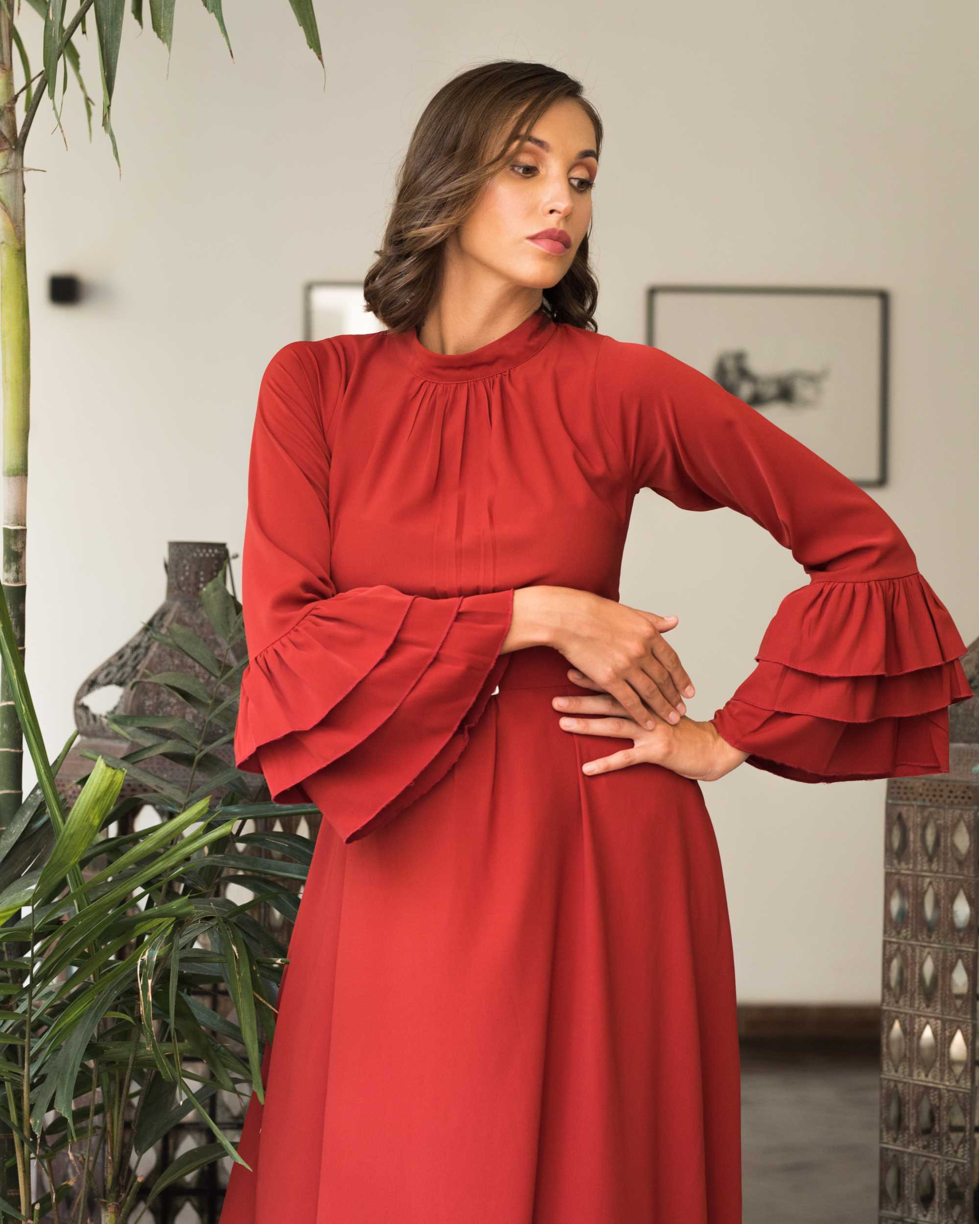Haya Detailed Modest Dress – Slay Global