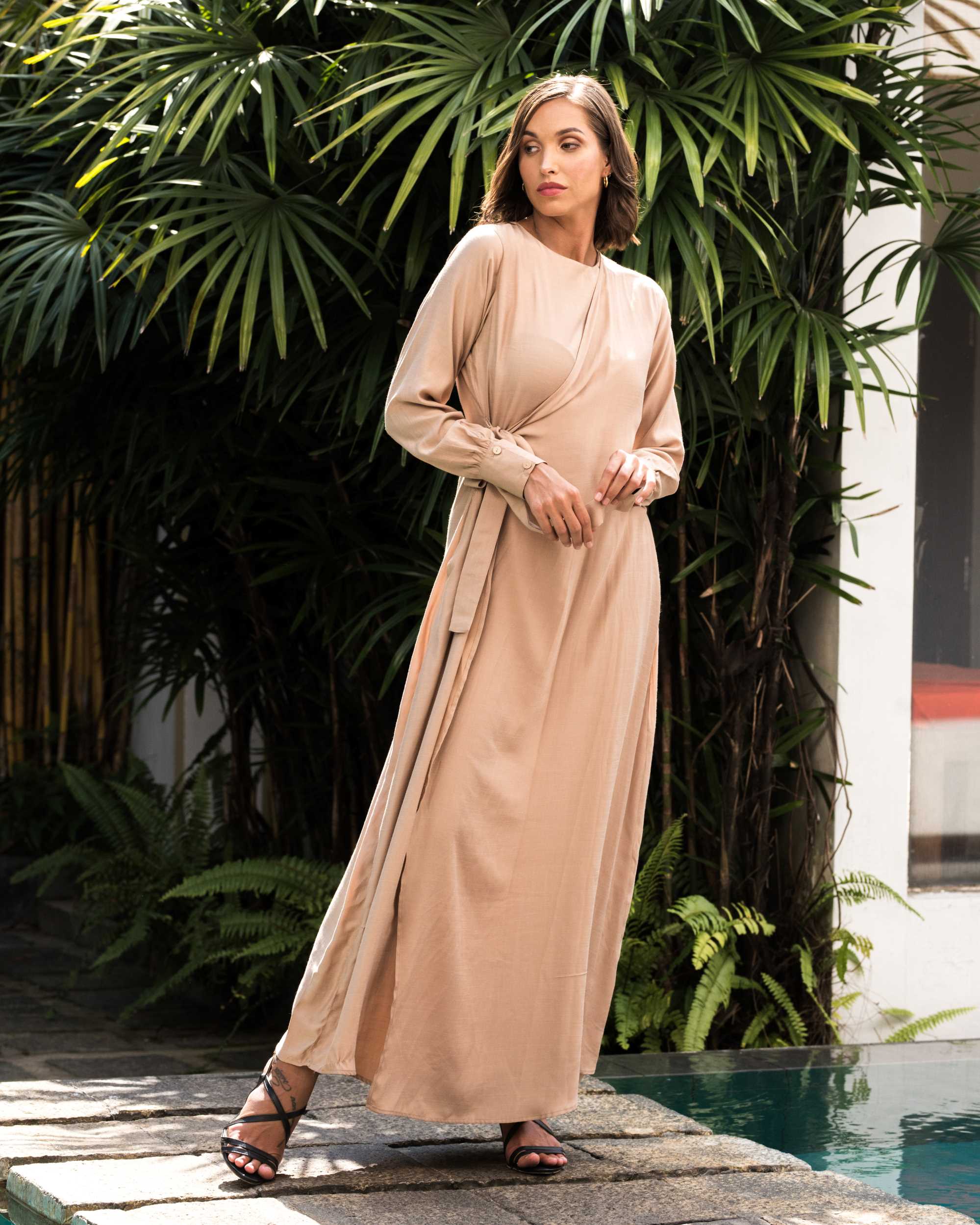 Huma Detailed Modest Dress – SlayLK