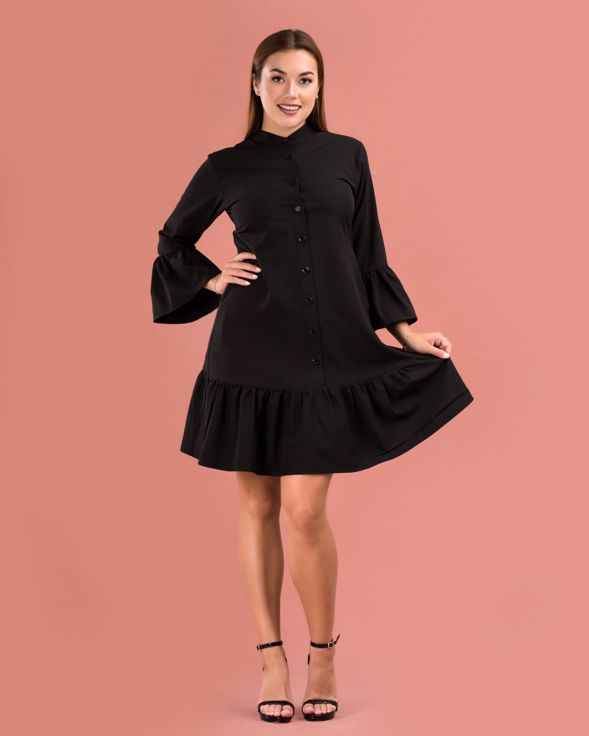 Irene Button Down Detailed Dress