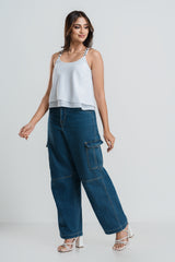 LARK - BACK FLORAL LACE TOP