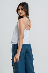 LARK - BACK FLORAL LACE TOP