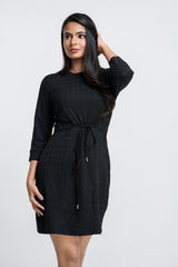 ELLE - FRONT TIE UP WAIST MINI DRESS