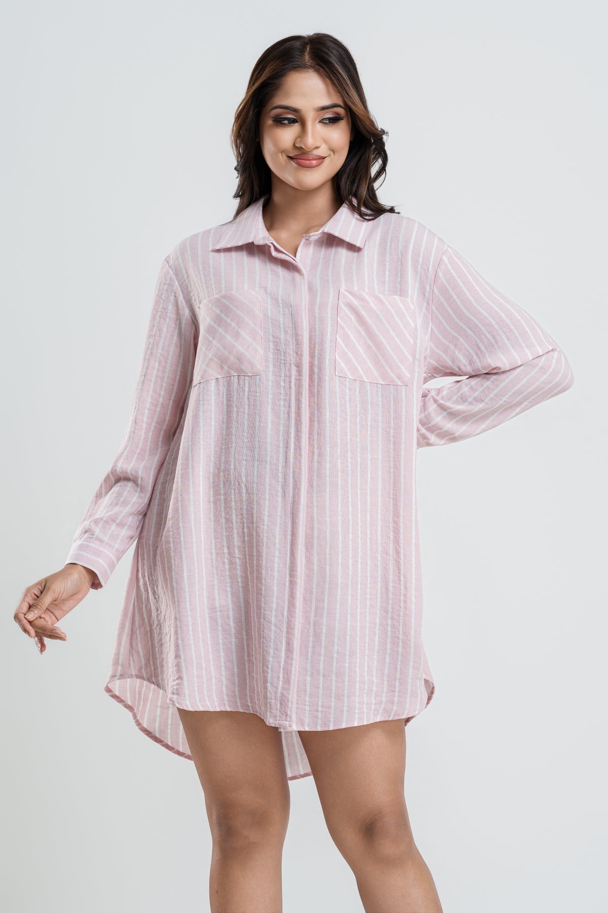 ECLIPSE - FRONT BUTTONED MINI DRESS