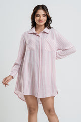 ECLIPSE - FRONT BUTTONED MINI DRESS