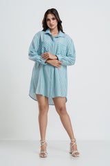 ECLIPSE - FRONT BUTTONED MINI DRESS