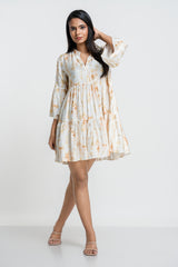 TORA - FLARED MINI DRESS
