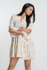 TORA - FLARED MINI DRESS