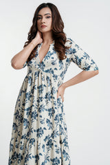 BELLE - V NECKLINE DRESS