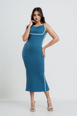 ELINA - CONTRAST LINE DRESS