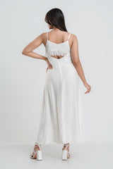 LERRY - BACK LACE CUTOUT DRESS