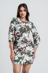 JUNE - BACK TIEUP MINI DRESS