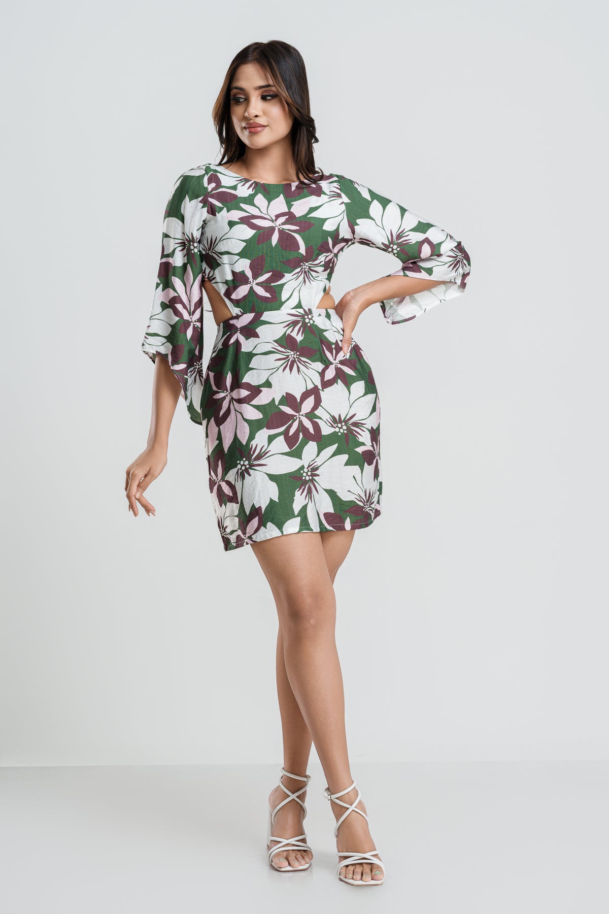 JUNE - BACK TIEUP MINI DRESS